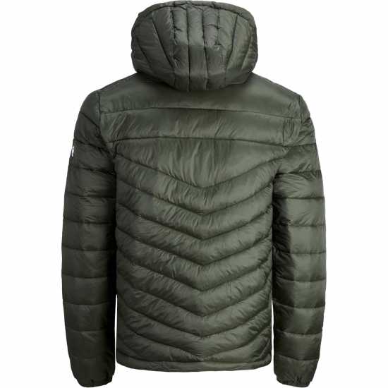 Jack And Jones Мъжко Яке Hero Hooded Puffer Jacket Mens Plus Size Розин Мъжки грейки