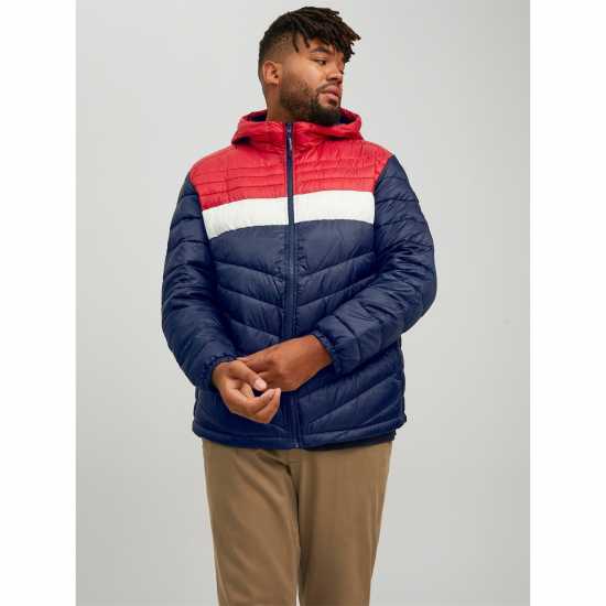 Jack And Jones Мъжко Яке Hero Hooded Puffer Jacket Mens Plus Size  Мъжки грейки