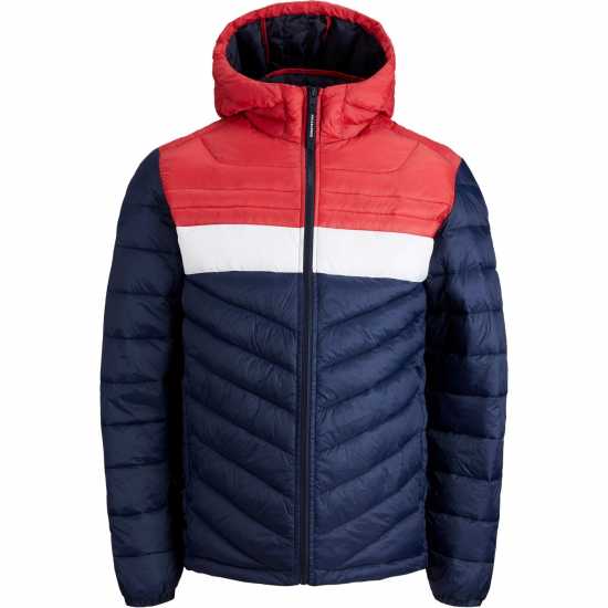 Jack And Jones Мъжко Яке Hero Hooded Puffer Jacket Mens Plus Size  Мъжки грейки