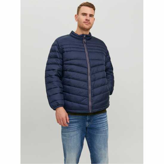 Jack And Jones Мъжко Яке Hero Puffer Jacket Mens Plus Size Морска синьо Мъжки грейки