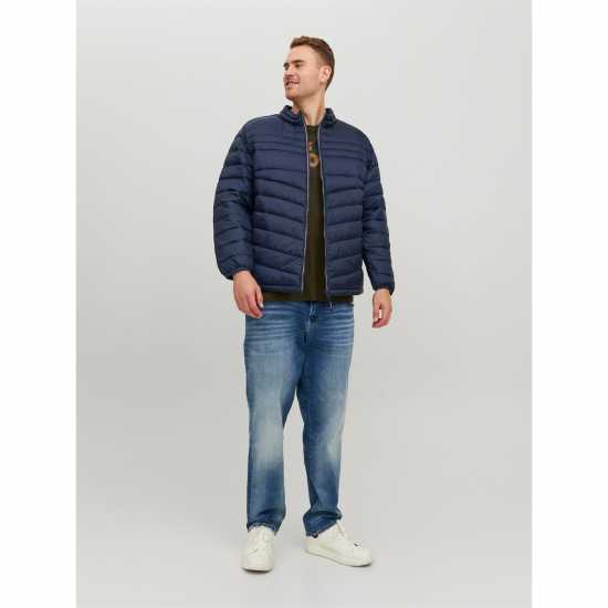 Jack And Jones Мъжко Яке Hero Puffer Jacket Mens Plus Size Морска синьо Мъжки грейки