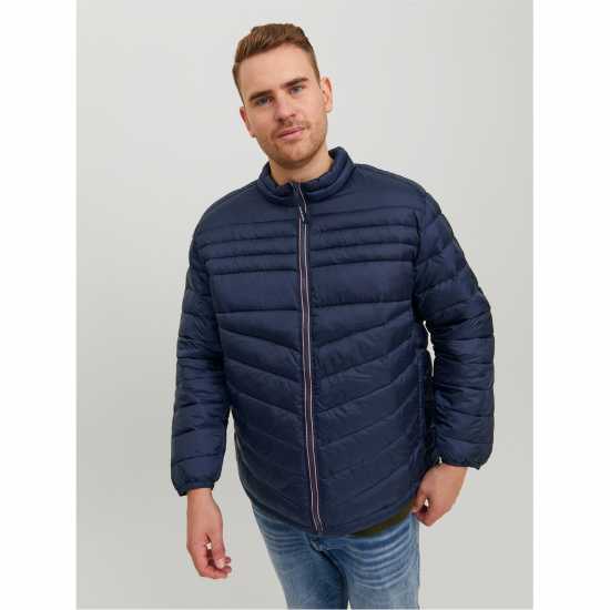 Jack And Jones Мъжко Яке Hero Puffer Jacket Mens Plus Size Морска синьо Мъжки грейки