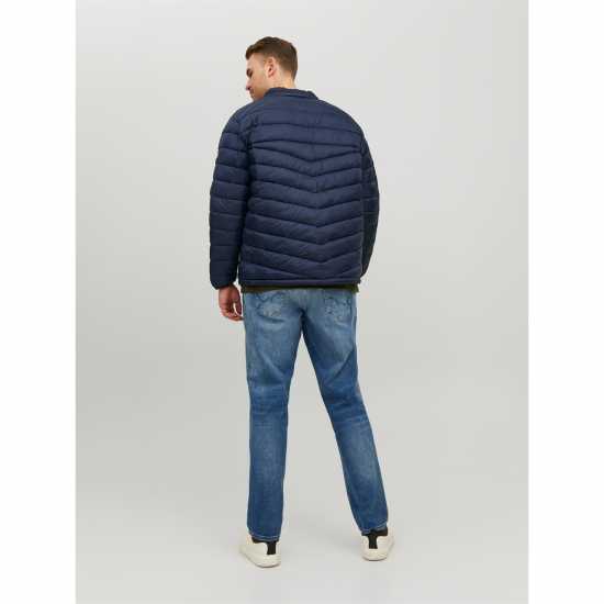 Jack And Jones Мъжко Яке Hero Puffer Jacket Mens Plus Size Морска синьо Мъжки грейки