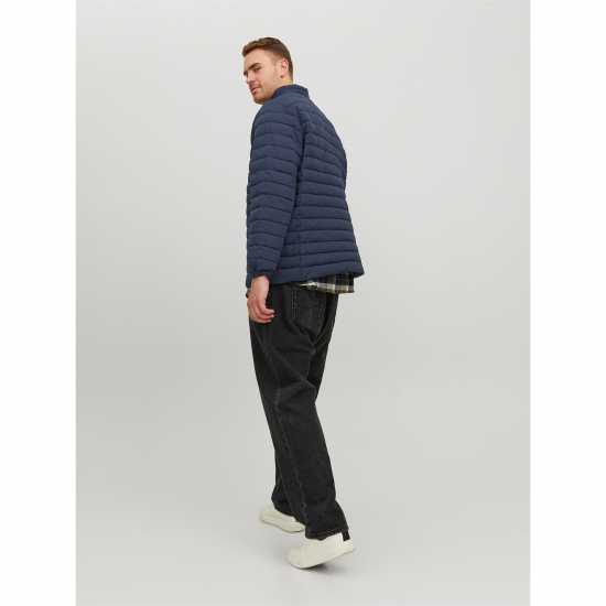 Jack And Jones Мъжко Яке Puffer Jacket Mens Plus Size Нави блейзър Мъжки грейки