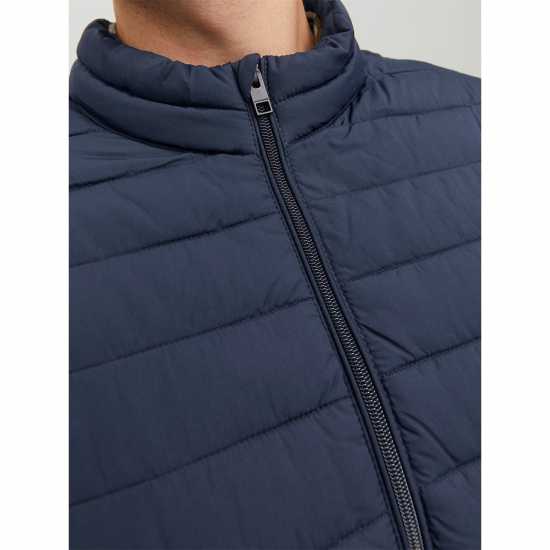 Jack And Jones Мъжко Яке Puffer Jacket Mens Plus Size Нави блейзър Мъжки грейки