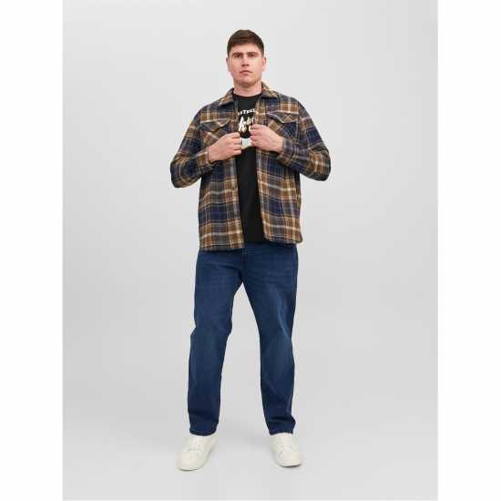 Jack And Jones Мъжка Риза Eddie Overshirt Mens Plus Size Водолаз Мъжки грейки