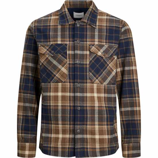 Jack And Jones Мъжка Риза Eddie Overshirt Mens Plus Size Водолаз Мъжки грейки