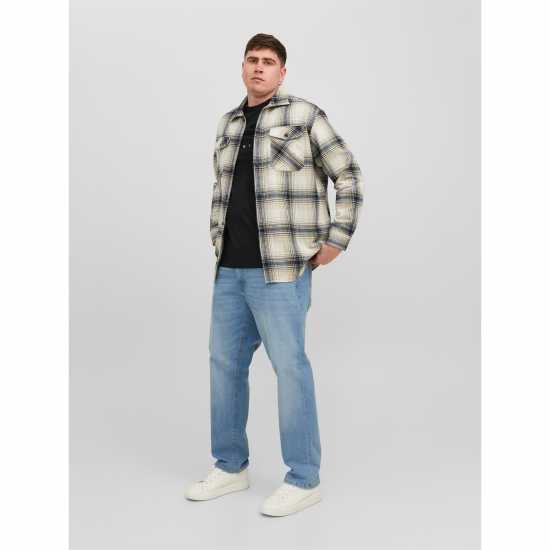 Jack And Jones Мъжка Риза Eddie Overshirt Mens Plus Size Твил Мъжки грейки