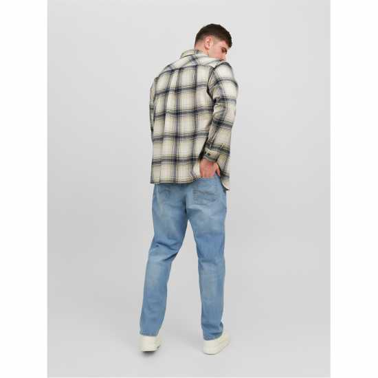 Jack And Jones Мъжка Риза Eddie Overshirt Mens Plus Size Твил Мъжки грейки