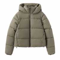 Firetrap Ватирано Яке Pu Padded Jacket Хаки Дамски якета и палта