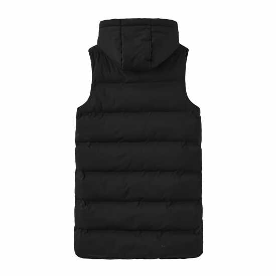 Firetrap Long Quilted Gilet Черно Дамски якета и палта