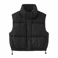 Firetrap Ватирано Елече Pu Padded Gilet Черно Дамски якета и палта