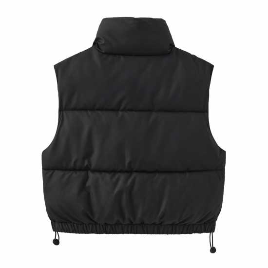 Firetrap Ватирано Елече Pu Padded Gilet Черно Дамски якета и палта