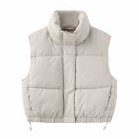 Firetrap Ватирано Елече Pu Padded Gilet Бежово Дамски якета и палта