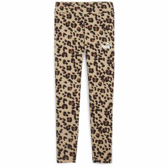 Puma Animal Aop Leggings G Кафяво Детски клинове