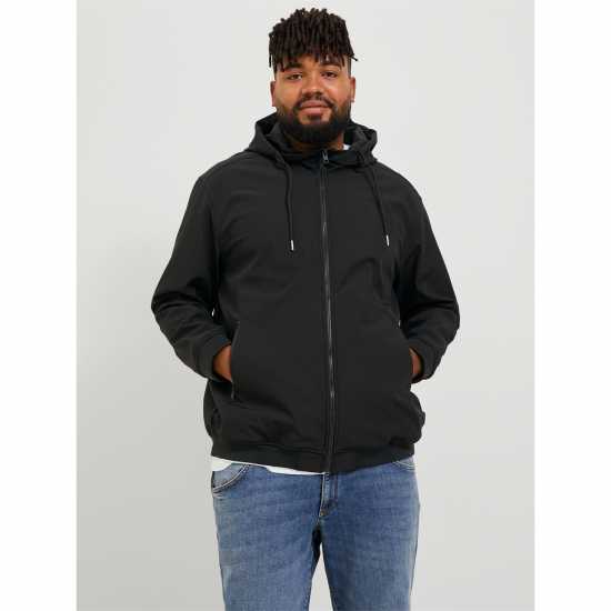 Jack And Jones Мъжко Яке С Качулка Softshell Hooded Jacket Mens Plus Size  Мъжки грейки