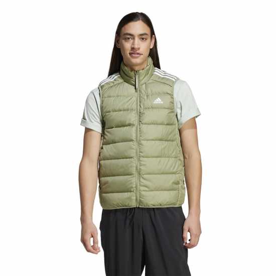 Adidas Essentials 3-Stripes Light Down Vest Зелен палатка 