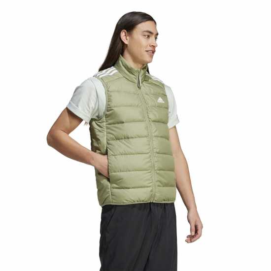 Adidas Essentials 3-Stripes Light Down Vest Зелен палатка 