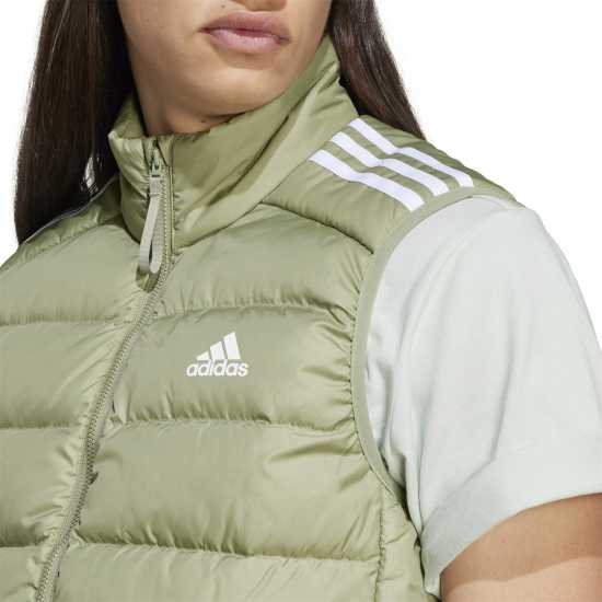 Adidas Essentials 3-Stripes Light Down Vest Зелен палатка 