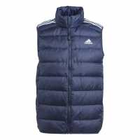 Adidas Essentials 3-Stripes Light Down Vest Легендарна чернина 