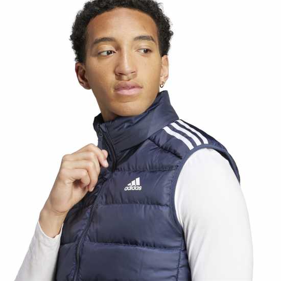 Adidas Essentials 3-Stripes Light Down Vest Легендарна чернина 