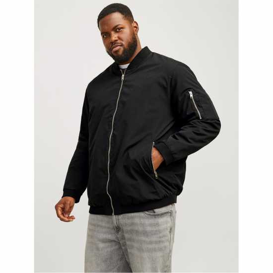 Jack And Jones Мъжко Яке Бомбър Rush Bomber Jacket Mens Plus Size  Мъжки грейки