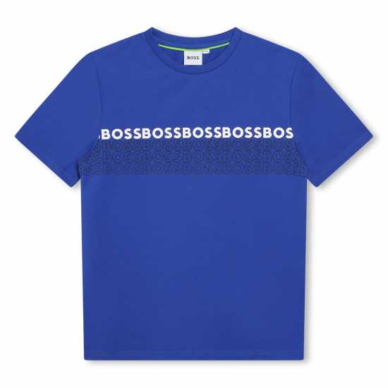 Hugo Boss Boss Boss Logo T-Shirt Junior Boys Сплаш 79B Kids