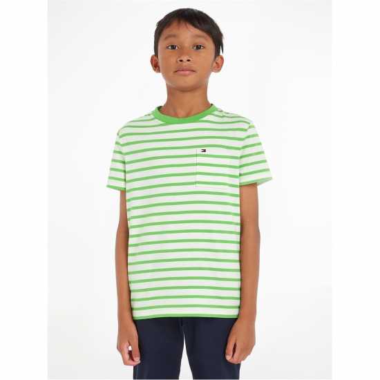 Tommy Hilfiger Breton Pocket Stripe Tee S/s  Kids