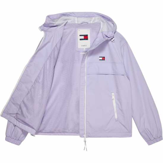 Tommy Jeans Chicago Windbreaker Jacket Лавандулова Цвете Womens