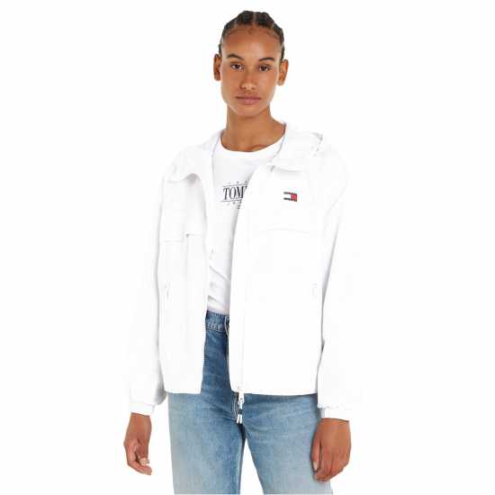 Tommy Jeans Chicago Windbreaker Jacket Бяло Womens