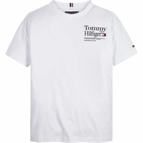 Tommy Hilfiger Timeless T-Shirt Junior Boys Бяло Kids