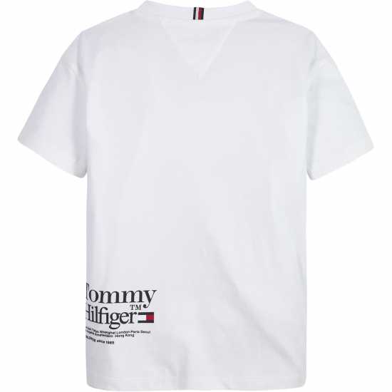 Tommy Hilfiger Timeless T-Shirt Junior Boys Бяло Kids