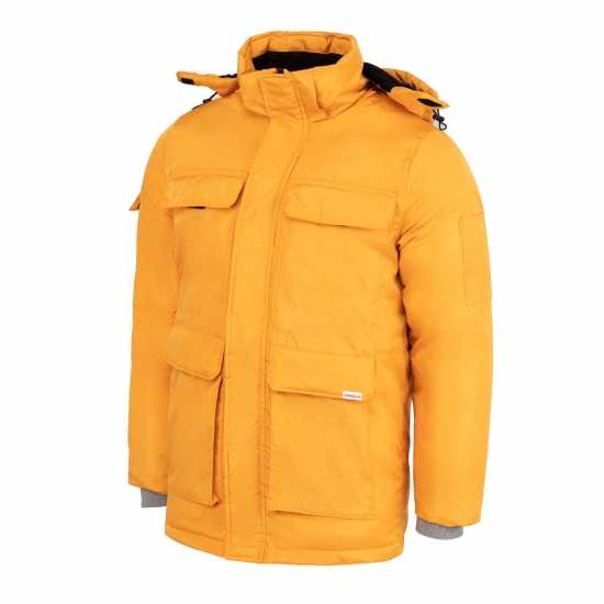 Lee Cooper Палто Парка Cooper Men Padded Parka Jacket Светло жълто Мъжки грейки