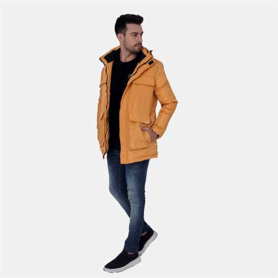 Lee Cooper Палто Парка Cooper Men Padded Parka Jacket Светло жълто Мъжки грейки