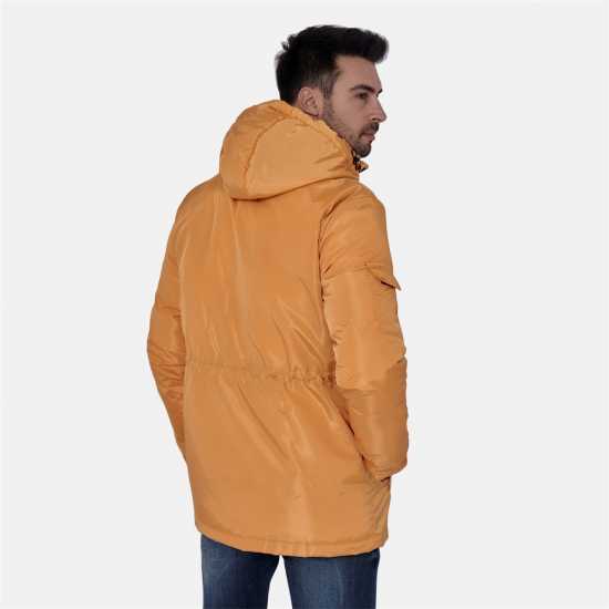 Lee Cooper Палто Парка Cooper Men Padded Parka Jacket Светло жълто Мъжки грейки