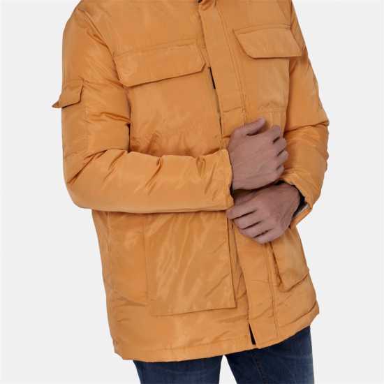 Lee Cooper Палто Парка Cooper Men Padded Parka Jacket Светло жълто Мъжки грейки