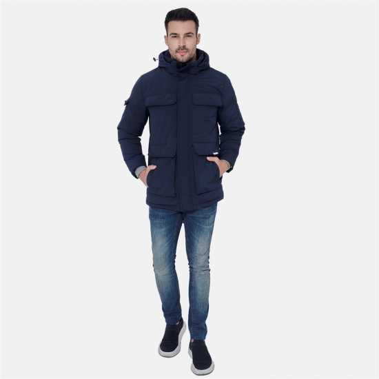 Lee Cooper Палто Парка Cooper Men Padded Parka Jacket Морска синьо Мъжки грейки