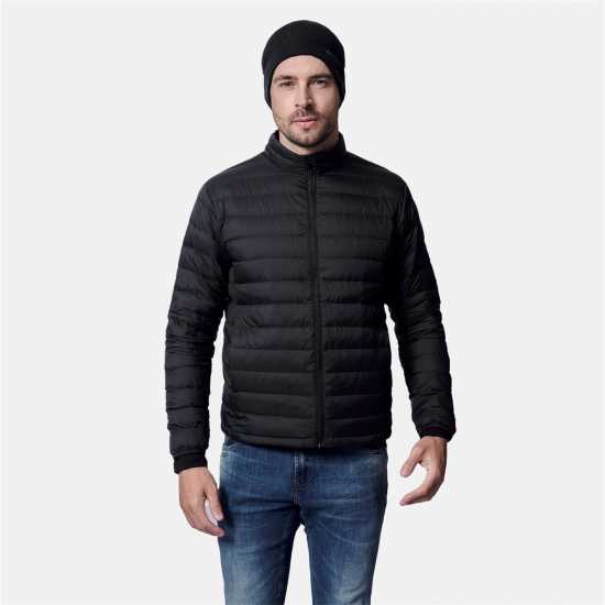 Firetrap Пухено Яке Men Packable Light Weight Down Jacket Черно Мъжки якета и палта