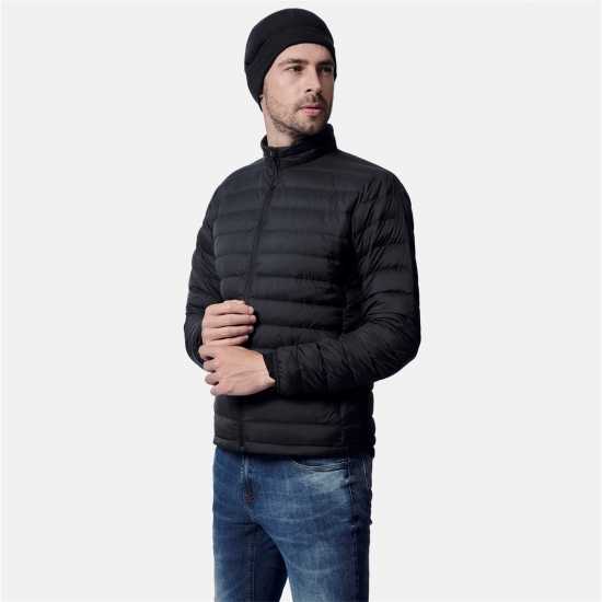 Firetrap Пухено Яке Men Packable Light Weight Down Jacket Черно Мъжки якета и палта