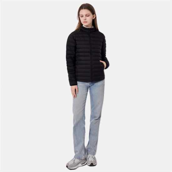 Firetrap Пухено Яке Ladies Packable Light Weight Down Jacket Черно Дамски якета с пух