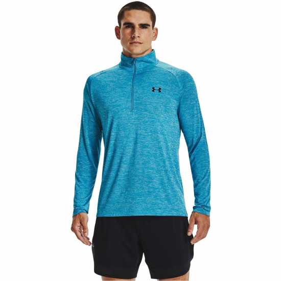 Under Armour Мъжко Горнище Полу-Цип Technical Half Zip Top Mens Radar Blue Мъжки полар