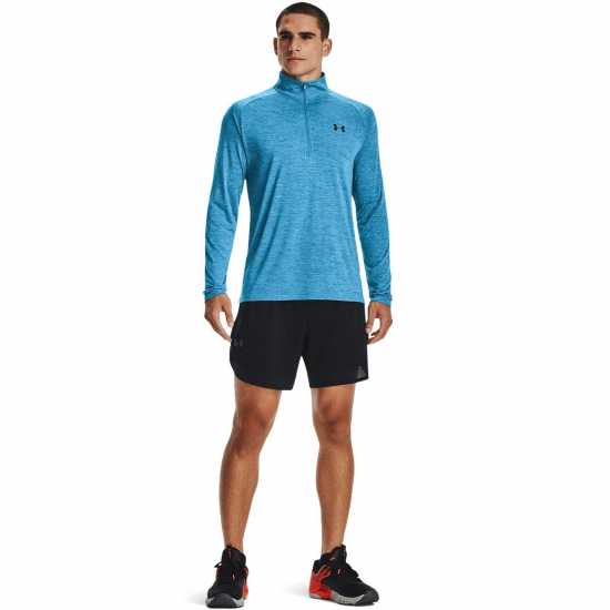 Under Armour Мъжко Горнище Полу-Цип Technical Half Zip Top Mens Radar Blue Мъжки полар