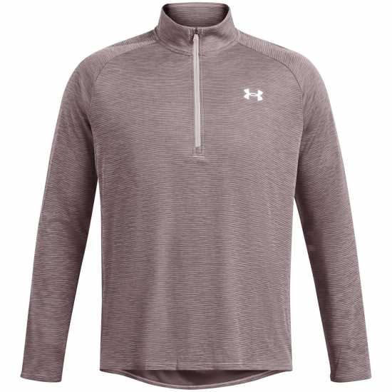 Under Armour Мъжко Горнище Полу-Цип Tech Half Zip Top Mens Тетра Сиво Атлетика