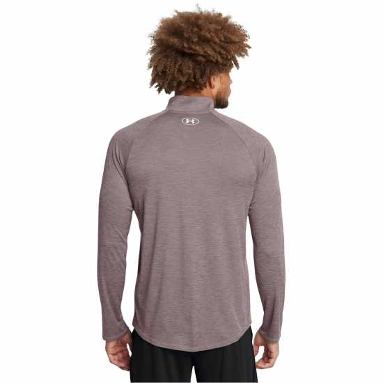 Under Armour Мъжко Горнище Полу-Цип Tech Half Zip Top Mens Тетра Сиво Атлетика