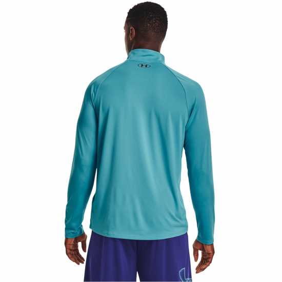 Under Armour Мъжко Горнище Полу-Цип Tech Half Zip Top Mens Глакиер Син Мъжки полар