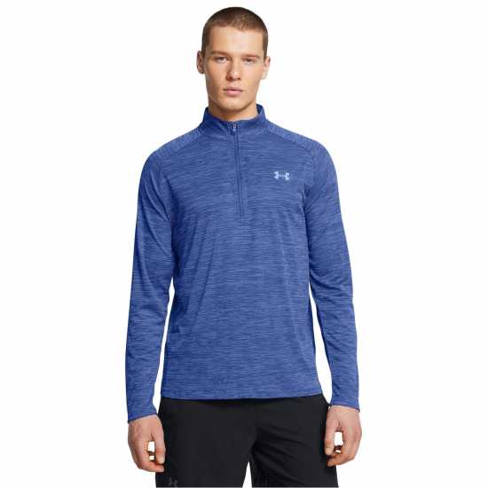 Under Armour Мъжко Горнище Полу-Цип Tech Half Zip Top Mens Техническо синьо Мъжки полар