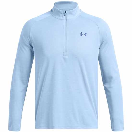 Under Armour Мъжко Горнище Полу-Цип Tech Half Zip Top Mens Хоризонтален син Мъжки полар