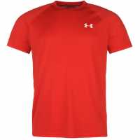 Under Armour Мъжка Тениска Tech Training T Shirt Mens Green Мъжко облекло за едри хора