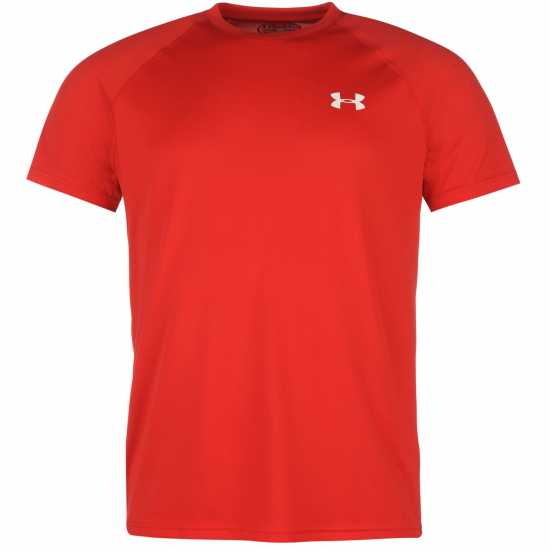 Under Armour Мъжка Тениска Tech Training T Shirt Mens Green Мъжко облекло за едри хора