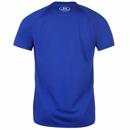 Under Armour Мъжка Тениска Technical Training T Shirt Mens Blue/White Мъжко облекло за едри хора